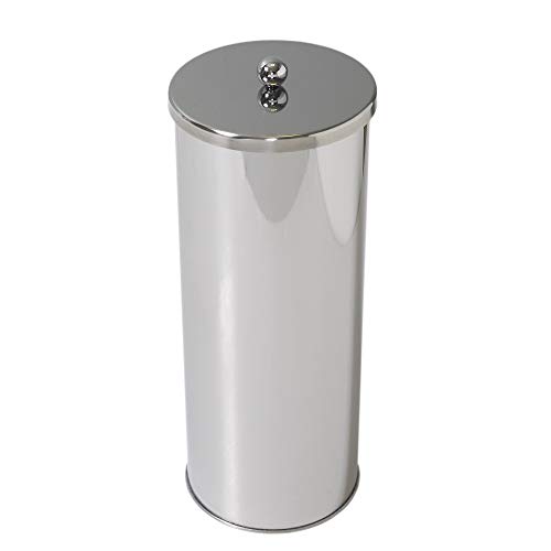 Zenna Home 7666ST, Toilet Paper Canister, Chrome, Stainless Steel, Size: Pack of 1