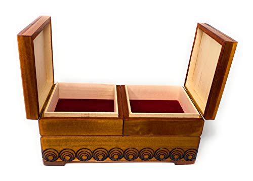 Traditional Handmade Polish Wooden Sewing Keepsake Box