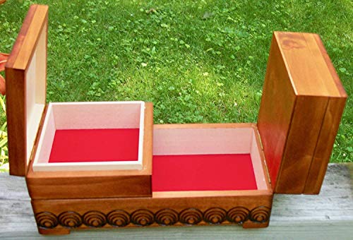 Traditional Handmade Polish Wooden Sewing Keepsake Box
