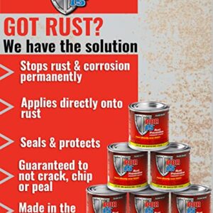 POR-15 Six Pack Rust Preventive Coating, Stop Rust and Corrosion Permanently, Anti-rust Protective Barrier, 4 Fluid Ounces, Gloss Black, Pack of 6