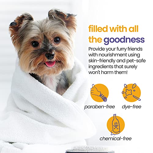 Gerrard Larriett - Aromatherapy Freshening and Shining Dog Perfume, Calming Dog Cologne with Oat, Pet Supplies for Skin Care and Odor Control, 8 fl oz (De-stress Lavender & Chamomile)