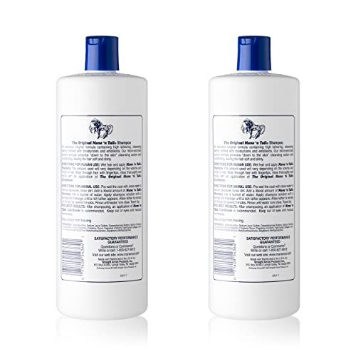 Mane N Tail Shampoo For Horses, 32 Fl Oz (Pack of 2)