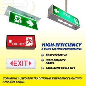 4.8V 1000mAh Emergency Lighting/Exit Sign Battery Fits and Replaces Daybright BL93NC487 E-conolight E-XP2RBW Emergi-lite BL93NC487 Emerlight BL93NC487 Interstate ANIC1117 Unitech Systems D-AA500