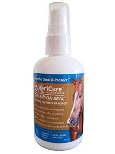kericure 4 oz champion seal spray on liquid bandage for horses/large animals