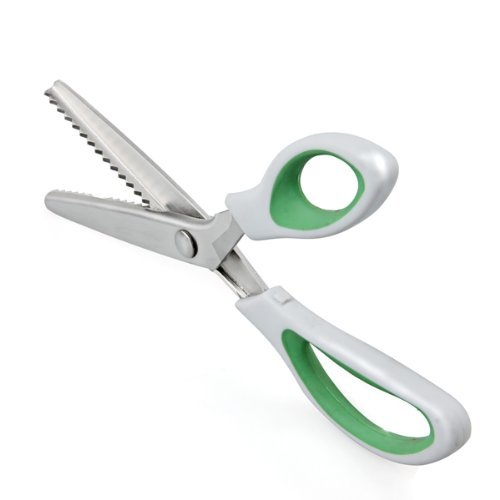 Ecloud ShopUS Stainless Steel Dressmaking Pinking Shears Fabric Craft Zig Zag Cut Scissors