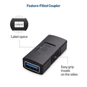 Cable Matters 2-Pack USB 3.0 Coupler USB Female to Female Adapter Gender Changer