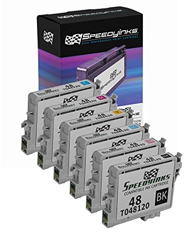 Speedy Inks Remanufactured Ink Cartridge Replacement for Epson 48 (1 Black, 1 Cyan, 1 Magenta, 1 Yellow, 1 Light Cyan, 1 Light Magenta, 6-Pack)