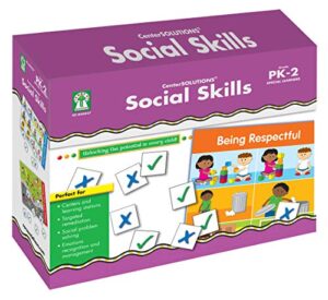 key education social skills boxed game set, 15 board games with social emotional learning activities, file folder social skills learning games for autism, preschool, kindergarten, 1st and 2nd grade