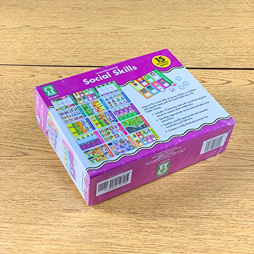 Key Education Social Skills Boxed Game Set, 15 Board Games With Social Emotional Learning Activities, File Folder Social Skills Learning Games for Autism, Preschool, Kindergarten, 1st and 2nd Grade