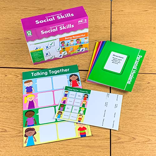 Key Education Social Skills Boxed Game Set, 15 Board Games With Social Emotional Learning Activities, File Folder Social Skills Learning Games for Autism, Preschool, Kindergarten, 1st and 2nd Grade