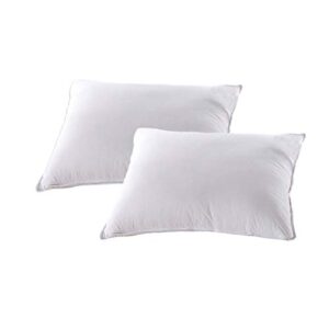 royal hotel bedding- firm standard size down alternative pillows [set of 2] 300 tc, support for back and side sleepers 20”x 28”