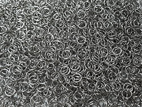 1 Pound Bright Aluminum Chainmail Jump Rings 16G 5/16" ID (3000+ Rings)