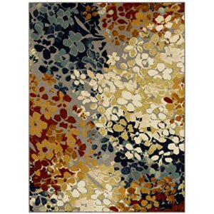 Mohawk Home Floral Radiance Area Rug, Grey (5' x 7')