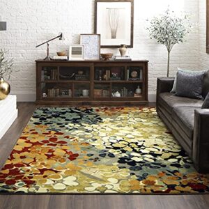 Mohawk Home Floral Radiance Area Rug, Grey (5' x 7')