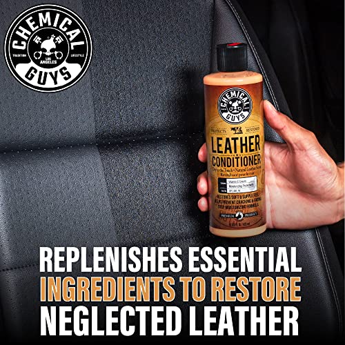 Chemical Guys HOL_113 Leather Lovers Kit for Leather Car Interiors, Furniture, Apparel, Shoes, Sneakers, Boots (Works on Natural, Synthetic, Pleather, Faux Leather and More) (5 Items), 16 oz, Black