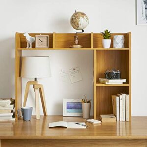 DormCo Classic Desk Bookshelf - Beech Color