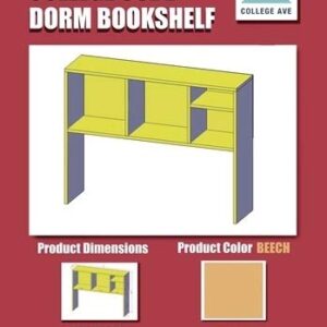 DormCo The College Cube - Desk Bookshelf - Beech Color
