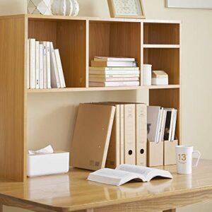 DormCo The College Cube - Desk Bookshelf - Beech Color