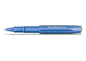 kaweco al sport gel/ballpoint pen stonewash blue i pen including 0.7 mm rollerball pen refill in classic design with ceramic ball i premium aluminium gel roller 13 cm
