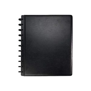 arc customizable leather notebook system, 8.5 x 11, black