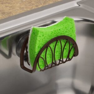 Spectrum Diversified Sink Cradle Sponge Holder Leaf Suction, Bronze