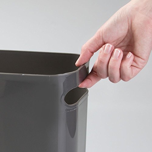 InterDesign Inter-93077 UNA Waste Can 10"-Slate, 25.5cm, Grey