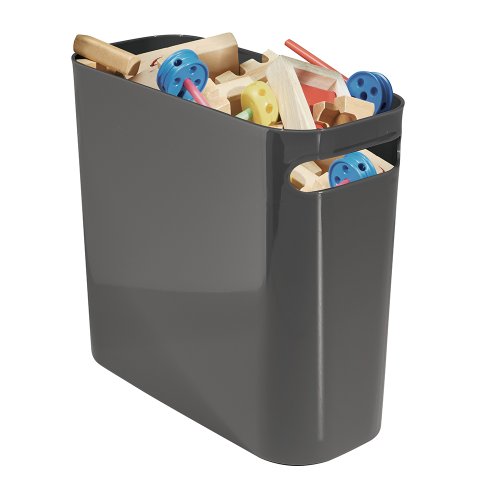 InterDesign Inter-93077 UNA Waste Can 10"-Slate, 25.5cm, Grey