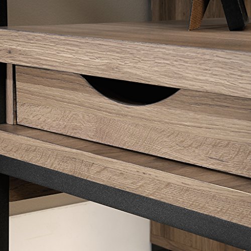 Sauder Transit L-Desk, Salt Oak finish