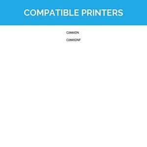 LD © Dell Compatible RD80W (67H2T) Black Extra High Yield Toner Cartridge Includes: 1 593-BBBU Black for use in Dell Color Laser C2660dn, and C2665dnf Printers