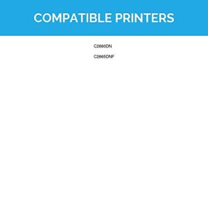 LD © Dell Compatible 488NH (TW3NN) Cyan High Yield Toner Cartridge Includes: 1 593-BBBT Cyan for use in Dell Color Laser C2660dn, and C2665dnf Printers