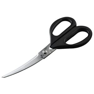 kai corporation dh3313 kai seki magoroku kitchen scissors, curved made in japan
