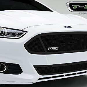 T-Rex Grilles 2013-2015 Ford Fusion Upper Class Series Main Grille, Black, 1 Pc, Replacement, 3 Window Design - PN #51531