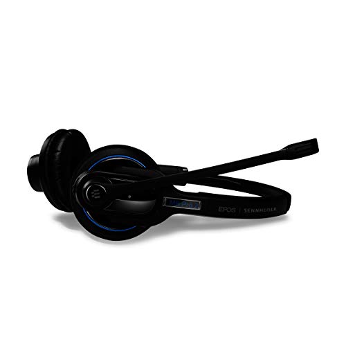 Sennheiser MB Pro 2 UC ML (506046) - Dual-Sided, Dual-Connectivity, Wireless Bluetooth Headset | For Desk/Mobile Phone & Softphone/PC Connection| w/ HD Sound & Major UC Platform Compatibility, Black