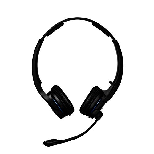 Sennheiser MB Pro 2 UC ML (506046) - Dual-Sided, Dual-Connectivity, Wireless Bluetooth Headset | For Desk/Mobile Phone & Softphone/PC Connection| w/ HD Sound & Major UC Platform Compatibility, Black