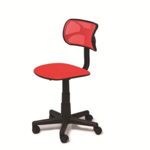 urban shop swivel mesh desk chair, red 21d x 21w x 33h in