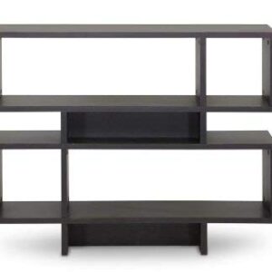 Baxton Studio Cassidy 4-Level Modern Bookshelf, Dark Brown