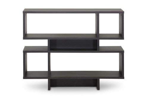 Baxton Studio Cassidy 4-Level Modern Bookshelf, Dark Brown