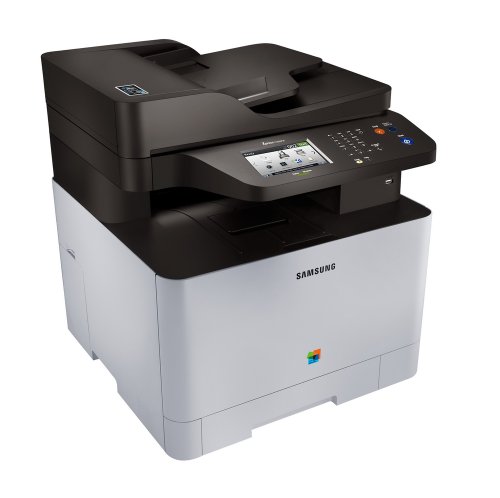 Samsung Xpress C1860FW Color Laser MFP (19 ppm) (533 MHz) (256 MB) (8.5" x 14") (9600 x 600 dpi) (Max Duty Cycle 40000 Pages) (p/s/c/f) (USB) (Ethernet) (Wireless) (Touchscreen) (250 Sheet Input Tray) (1 Sheet Multipurpose Tray) (50 Sheet ADF)