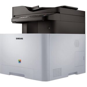 Samsung Xpress C1860FW Color Laser MFP (19 ppm) (533 MHz) (256 MB) (8.5" x 14") (9600 x 600 dpi) (Max Duty Cycle 40000 Pages) (p/s/c/f) (USB) (Ethernet) (Wireless) (Touchscreen) (250 Sheet Input Tray) (1 Sheet Multipurpose Tray) (50 Sheet ADF)