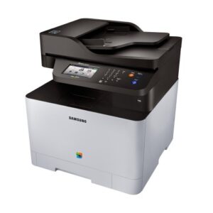 Samsung Xpress C1860FW Color Laser MFP (19 ppm) (533 MHz) (256 MB) (8.5" x 14") (9600 x 600 dpi) (Max Duty Cycle 40000 Pages) (p/s/c/f) (USB) (Ethernet) (Wireless) (Touchscreen) (250 Sheet Input Tray) (1 Sheet Multipurpose Tray) (50 Sheet ADF)