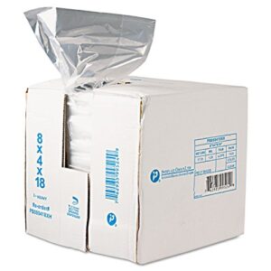 inteplast group pb080418r get reddi food & poly bag 8 x 4 x 18 8-quart 0.68 mil clear 1000/carton
