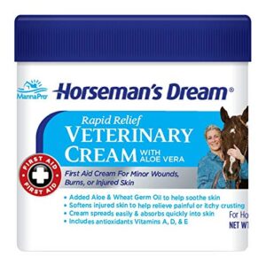corona horseman's dream vet cream jar horse minor wounds skin soothe conditions, 16 oz