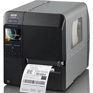 sato wwcl00061 series cl4nx high performance thermal printer, 203 dpi resolution, 10 ips print speed, serial/parallel/ethernet/usb/bluetooth interface, 4"