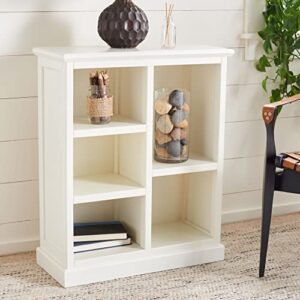 safavieh home collection maralah white 5-shelf bookcase (fully assembled)