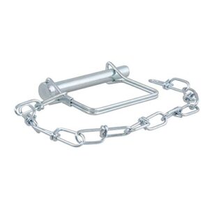 curt 28001 trailer coupler pin with 12-inch chain, 3/8-inch diameter x 2-3/4-inch long