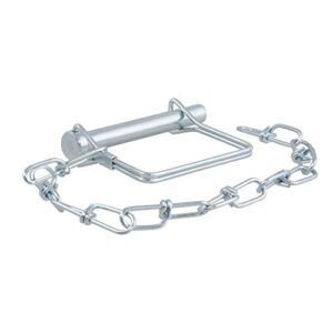 CURT 28001 Trailer Coupler Pin with 12-Inch Chain, 3/8-Inch Diameter x 2-3/4-Inch Long