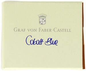 graf von faber-castell ink cartridges, box of 6, cobalt blue (fc141101)
