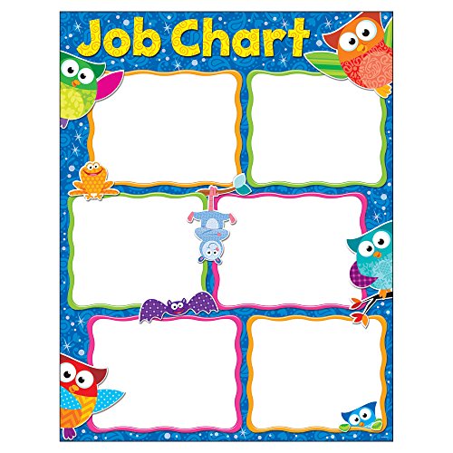 TREND ENTERPRISES, INC. Job Chart Owl-Stars! Learning Chart, 17" x 22"