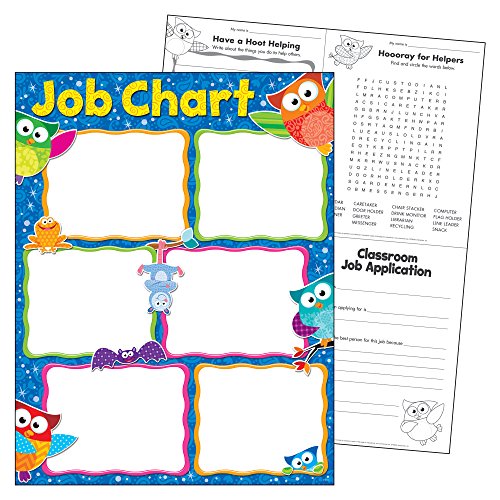 TREND ENTERPRISES, INC. Job Chart Owl-Stars! Learning Chart, 17" x 22"