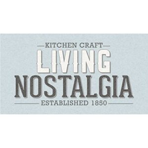 KitchenCraft Living Nostalgia Hanging Metal Peg Tin - Antique Cream